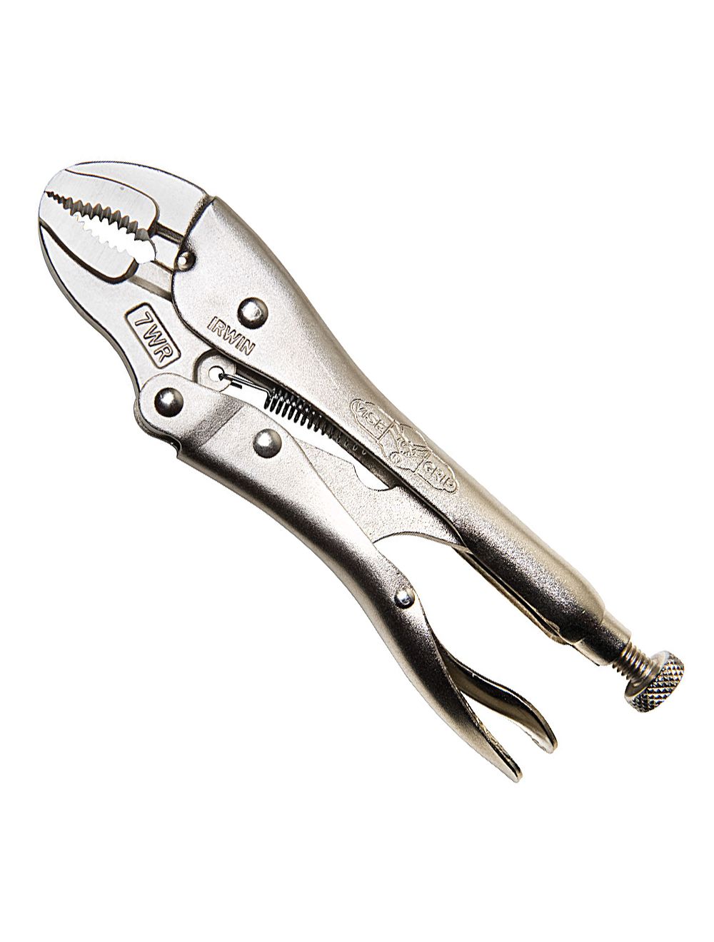 Pliers, 7 in locking curved jaw with